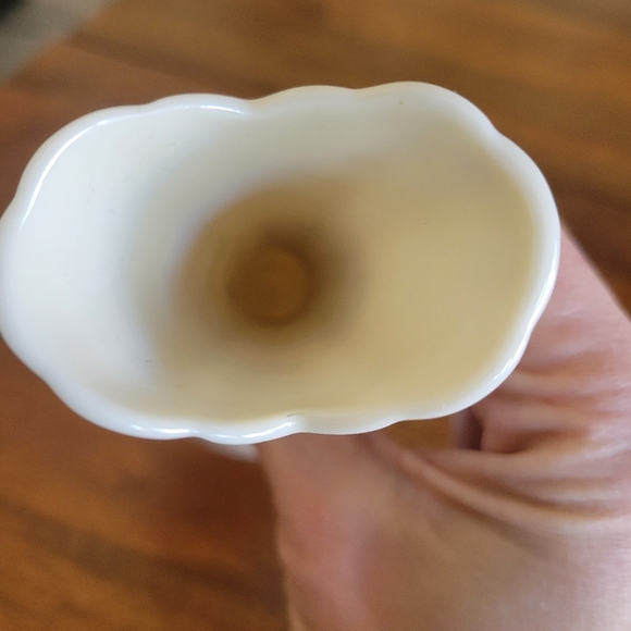 Lenox, vintage off white with pink rose vase - Picture 5 of 9